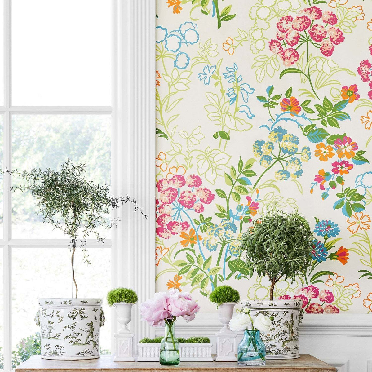 Thibaut - Jardin Bloom Wallpaper