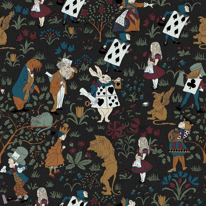 Alice in Wonderland-House of Hackney-behang-tapete-wallpaper-Noir-200 cm-Selected-Wallpapers-Interiors