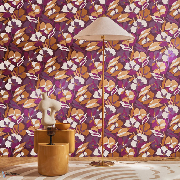 Amaryllis behang-Casamance-wallpaper-tapete-Selected-Wallpapers-Interiors