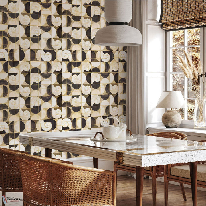 Ammonis behang-Les Dominotiers-wallpaper-tapete-Selected-Wallpapers-Interiors