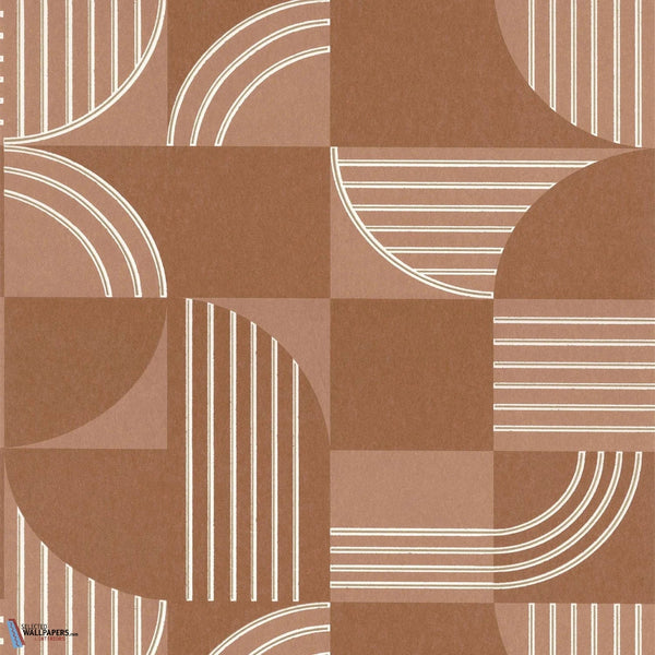 Années 30-Casamance-wallpaper-behang-Tapete-wallpaper-Terracotta-Rol-Selected Wallpapers