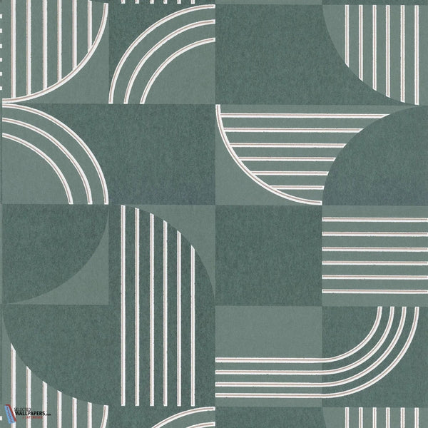 Années 30-Casamance-wallpaper-behang-Tapete-wallpaper-Vert de Gris-Rol-Selected Wallpapers