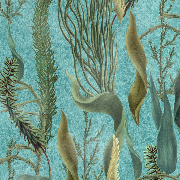 Aquatic Plants behang-Mind the Gap-wallpaper-tapete-Aquamarine-300 cm (standaard)-Selected-Wallpapers-Interiors