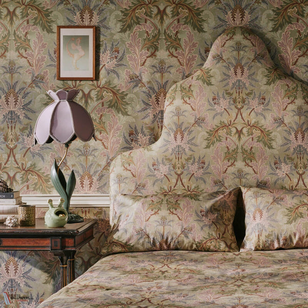 Aquifolia stof-House of Hackney-wallpaper-tapete-Selected-Wallpapers-Interiors