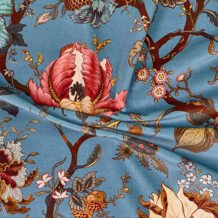 Artemis stof-House of Hackney-fabric-Azure-Velours-Selected-Wallpapers-Interiors