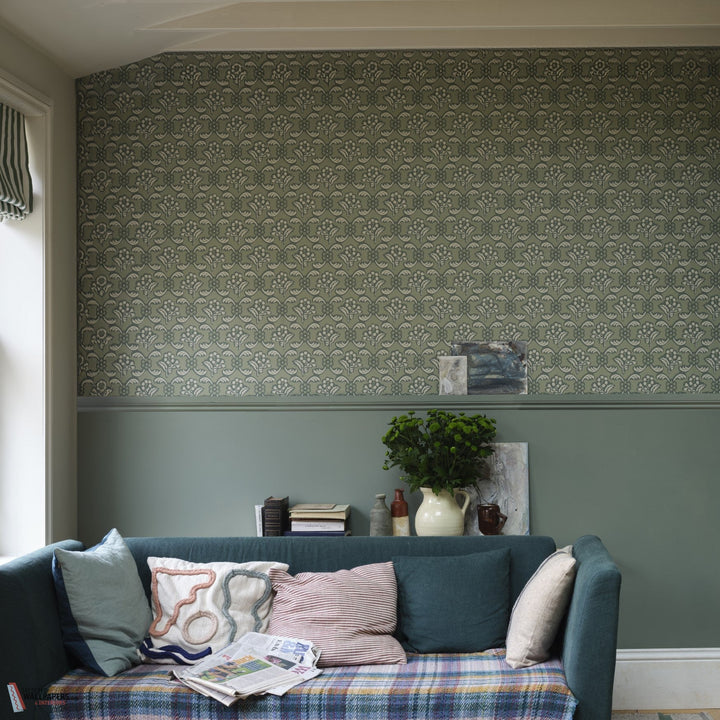 Barace behang-Farrow & Ball-wallpaper-tapete-Selected-Wallpapers-Interiors