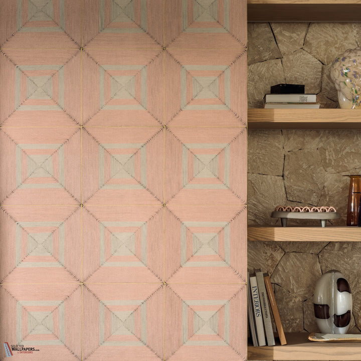 Carres Jalonnes behang-Elitis-wallpaper-tapete-Selected-Wallpapers-Interiors