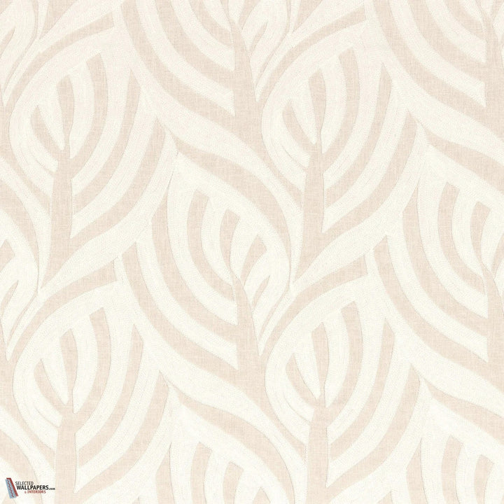 Catalpa stof-Casamance-fabric-Blanc-Meter (M1)-Selected-Wallpapers-Interiors