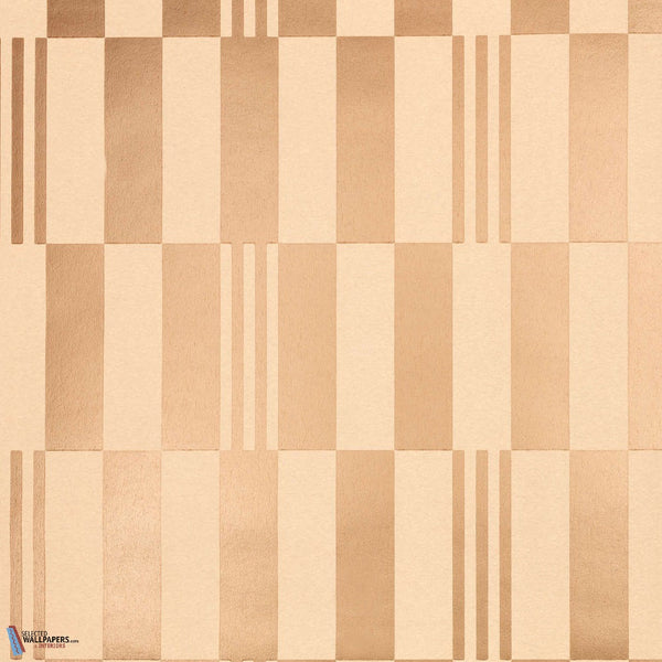 Checkerboard Metallic Wallcovering-Kirkby Design-behang-Tapete-wallpaper-Rose Gold-Rol-Selected Wallpapers