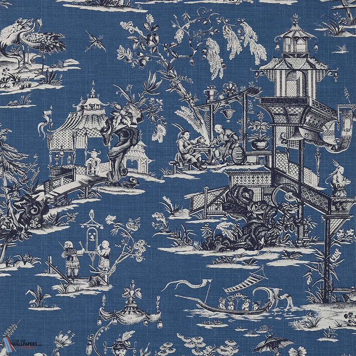 Cheng Toile-Thibaut-Navy-Rol-Selected-Wallpapers-Interiors
