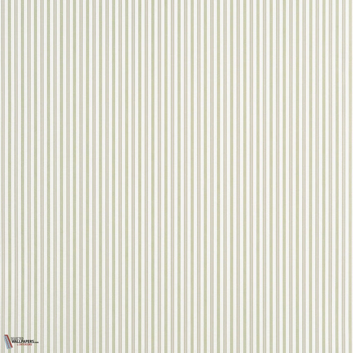 Conner Stripe behang-Thibaut-wallpaper-tapete-Green and Beige-Rol-Selected-Wallpapers-Interiors