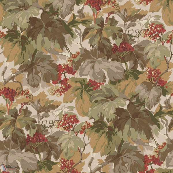 Country Walk behang-Mulberry-wallpaper-tapete-Red/Green-Rol-Selected-Wallpapers-Interiors