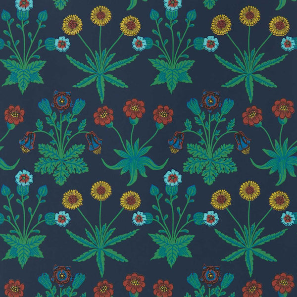 Daisy-behang-tapete-wallpaper-Morris & Co-Midnight-Rol-Selected-Wallpapers-Interiors