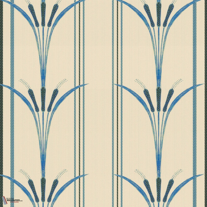 Danube Stripe behang-Mind the Gap-wallpaper-tapete-Blue-Rol-Selected-Wallpapers-Interiors