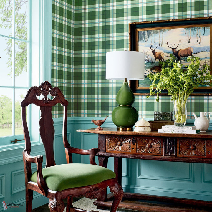 Douglas Plaid behang-Thibaut-wallpaper-tapete-Selected-Wallpapers-Interiors