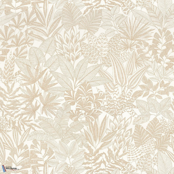 Doum-behang-Tapete-Casamance-Blanc/Doré-Rol-76151324-Selected Wallpapers