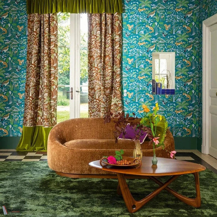 En Foret behang-Pierre Frey-wallpaper-tapete-Selected-Wallpapers-Interiors