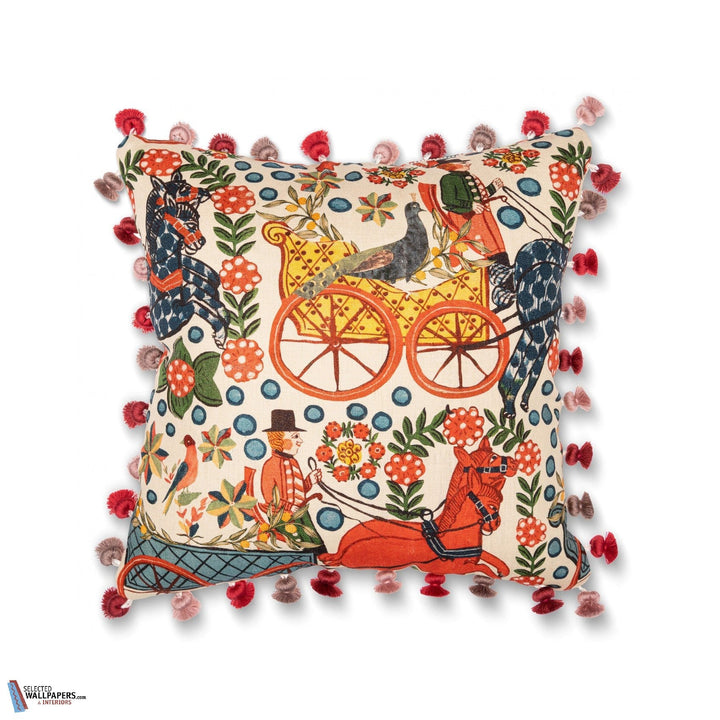 Fasnacht Kussen-Mind the Gap-Kissen-Cushion-Taupe/Red-50 x 50 cm-Selected Interiors