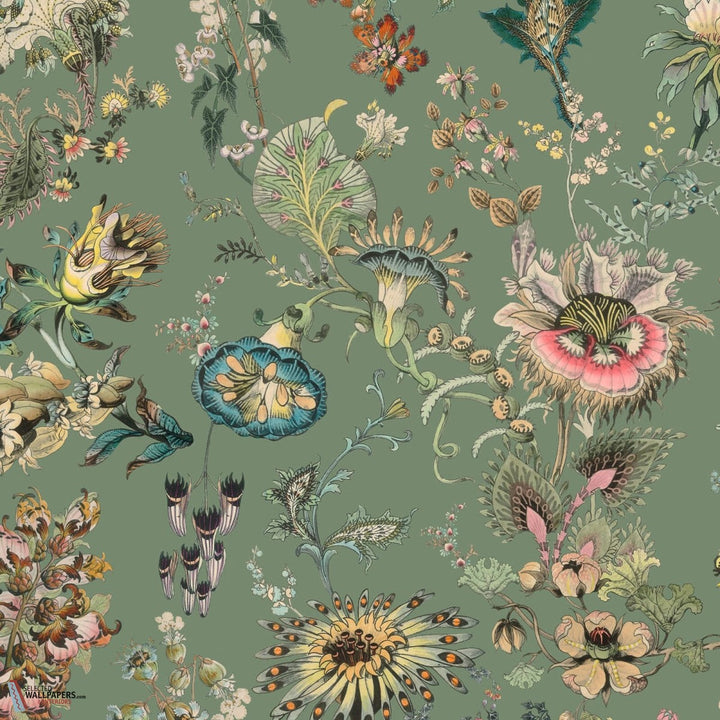 Flora Fantasia-House of Hackney-behang-tapete-wallpaper-Verdigris-200 cm-Selected-Wallpapers-Interiors