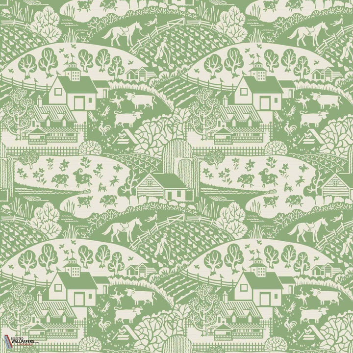 Gable-Behang-Tapete-Farrow & Ball-Green-Rol-BP5403-Selected Wallpapers