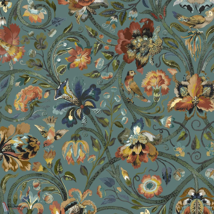 Gaia-House of Hackney-behang-tapete-wallpaper-Prussian Blue-200 cm-Selected-Wallpapers-Interiors