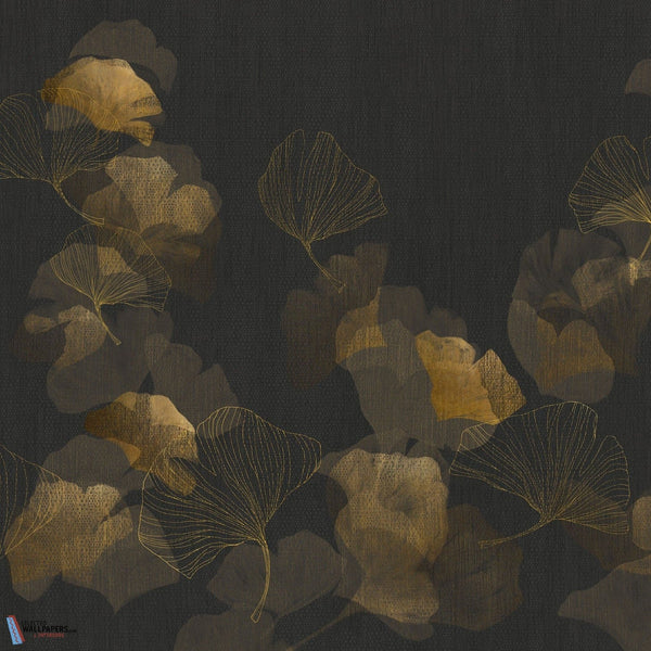 Ginko-Tecnografica-wallpaper-behang-Tapete-wallpaper-Black-Fabric Vinyl-Selected Wallpapers