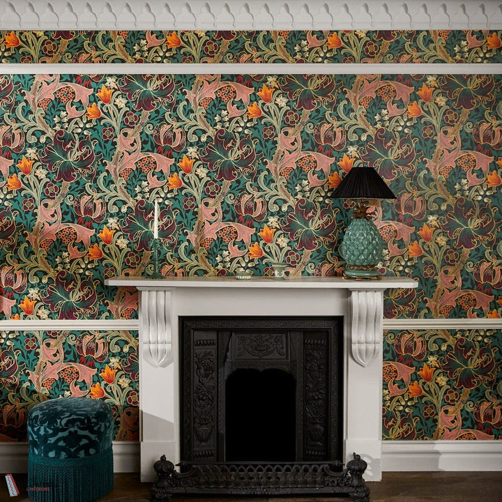 Golden Lily-House of Hackney-behang-tapete-wallpaper-Selected-Wallpapers-Interiors