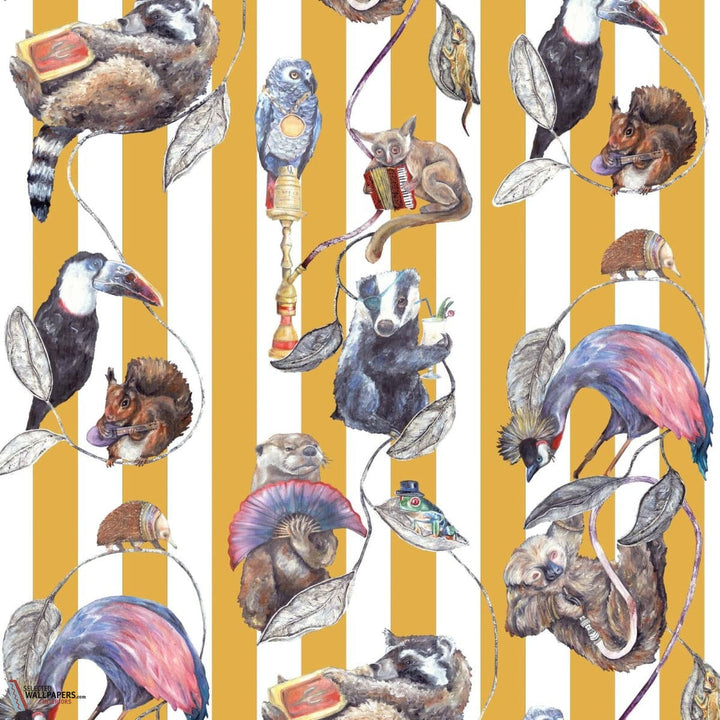 Hackney Empire-House of Hackney-behang-tapete-wallpaper-Ochre Stripe-200 cm-Selected-Wallpapers-Interiors