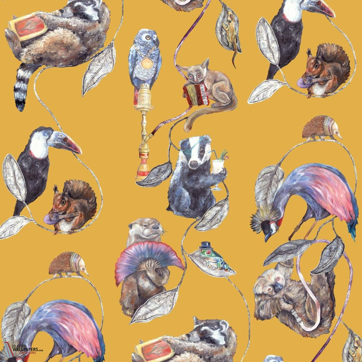 Hackney Empire-House of Hackney-behang-tapete-wallpaper-Ochre-200 cm-Selected-Wallpapers-Interiors