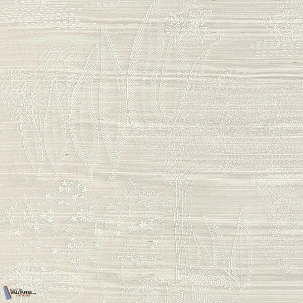 Hasu-Casamance-wallpaper-behang-Tapete-wallpaper-Ivoire Blanc-Meter (M1)-Selected Wallpapers