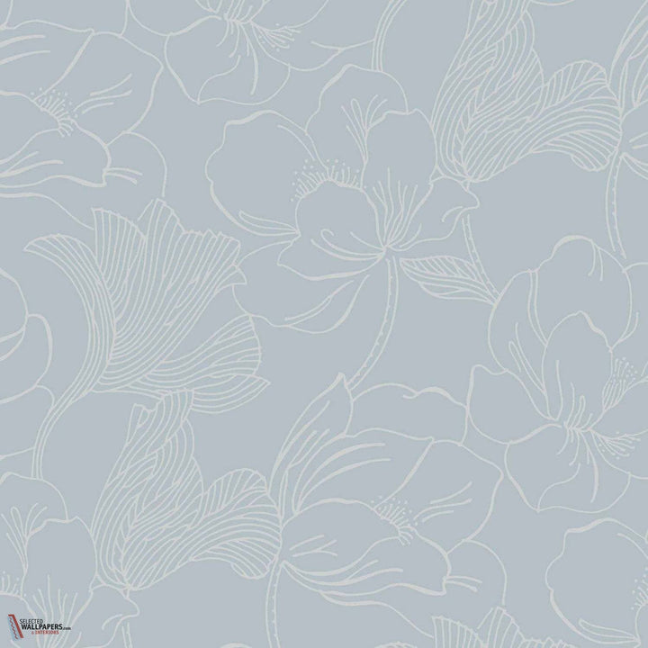 Helleborus-Behang-Tapete-Farrow & Ball-Blue-Rol-BP5604-Selected Wallpapers