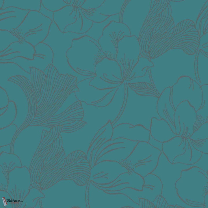 Helleborus-Behang-Tapete-Farrow & Ball-Inchyra Blue-Rol-BP5605-Selected Wallpapers