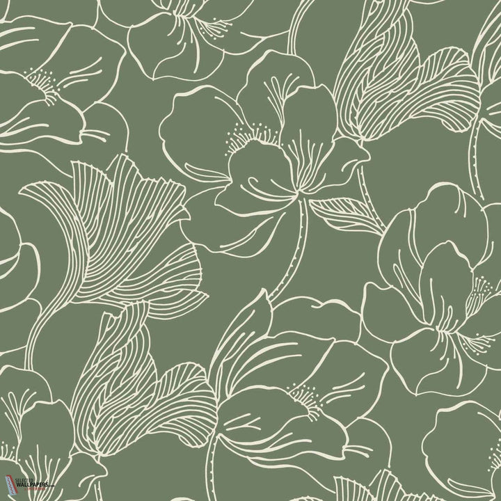 Helleborus-Behang-Tapete-Farrow & Ball-Green-Rol-BP5606-Selected Wallpapers