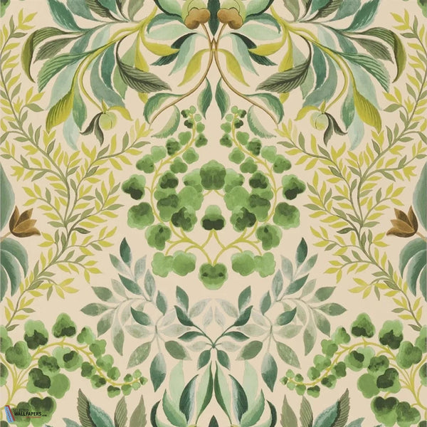 Karakusa-behang-Tapete-Designers Guild-Emerald-Rol-PDG1157/04-Selected Wallpapers