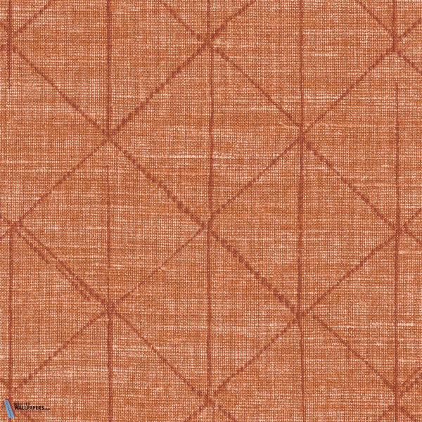 Lino Motif-Texdecor-wallpaper-behang-Tapete-wallpaper-Orange-Meter (M1)-Selected Wallpapers