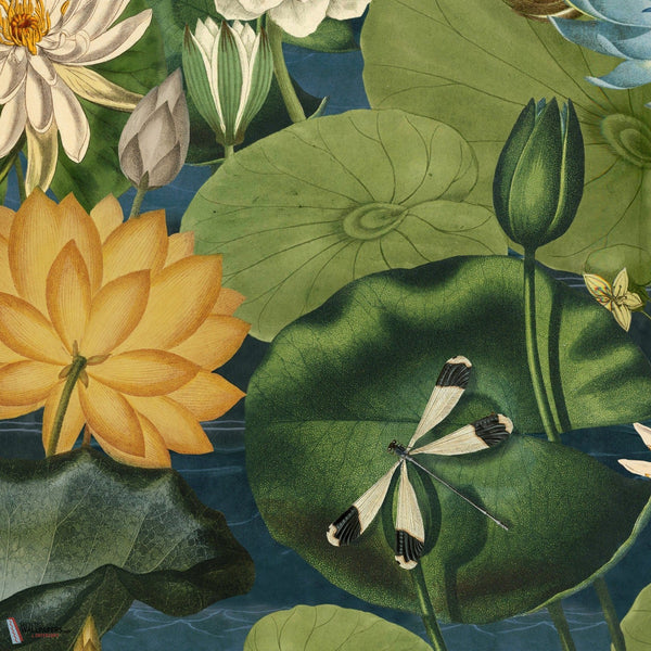 Lotus Blossom behang-Mind the Gap-wallpaper-tapete-Original-300 cm (standaard)-Selected-Wallpapers-Interiors