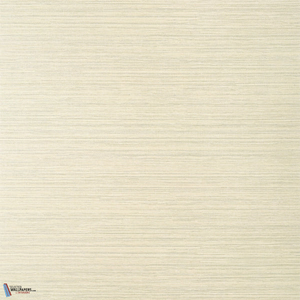 Luta Sisal-Thibaut-Beige and Metallic Silver-Rol-Selected-Wallpapers-Interiors