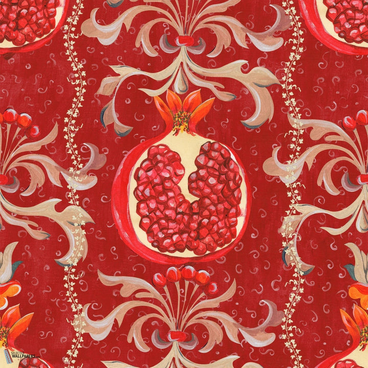 Melagranata-Mind the Gap-behang-tapete-wallpaper-Red-300 cm (standaard)-Selected-Wallpapers-Interiors