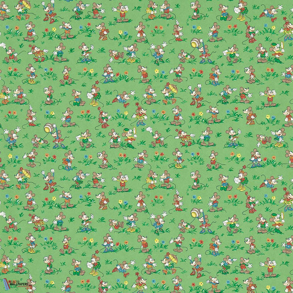 Mickey & Minnie-behang-Tapete-Sanderson-Gumball Green-Rol-217265-Selected Wallpapers