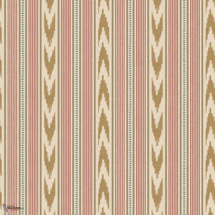 Newport Stripe behang-Mulberry-wallpaper-tapete-Old Red/Sand-Rol-Selected-Wallpapers-Interiors