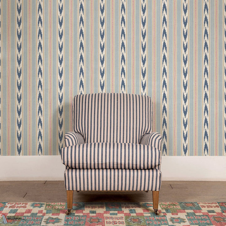 Newport Stripe behang-Mulberry-wallpaper-tapete-Selected-Wallpapers-Interiors