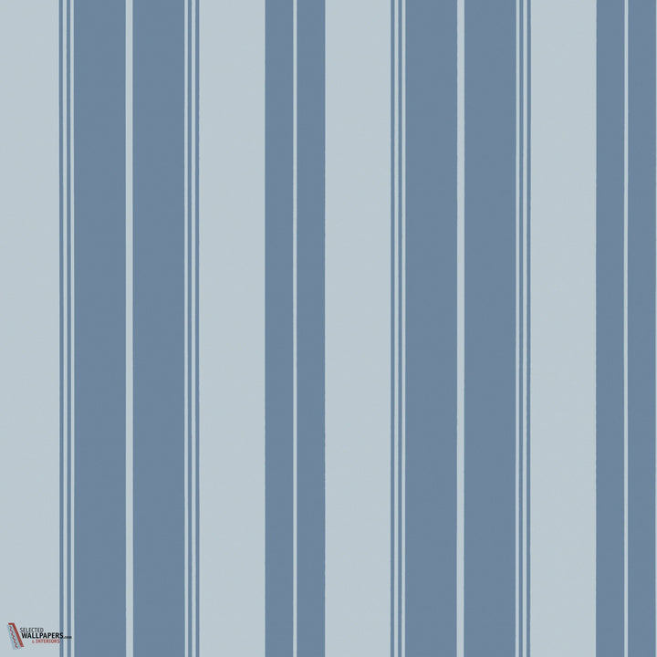 Norfolk Stripe behang-Thibaut-wallpaper-tapete-French Blue-Rol-Selected-Wallpapers-Interiors