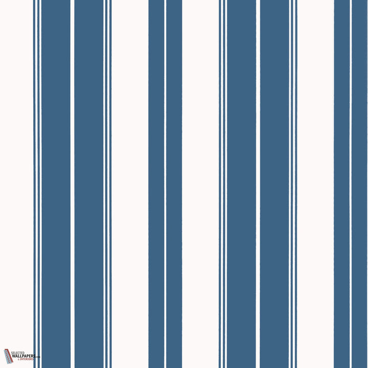 Norfolk Stripe behang-Thibaut-wallpaper-tapete-Navy-Rol-Selected-Wallpapers-Interiors