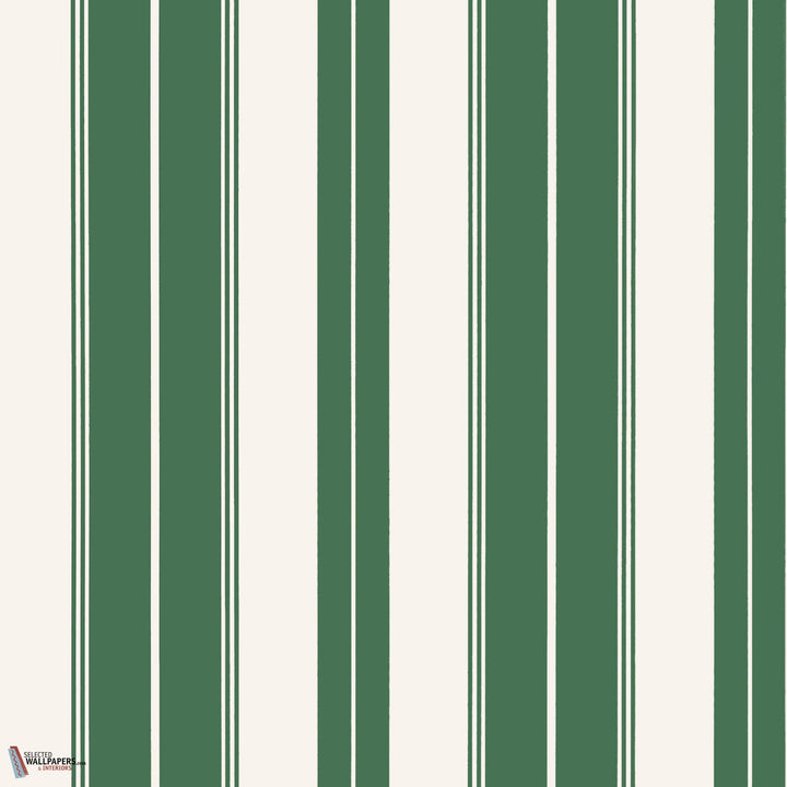 Norfolk Stripe behang-Thibaut-wallpaper-tapete-Green-Rol-Selected-Wallpapers-Interiors