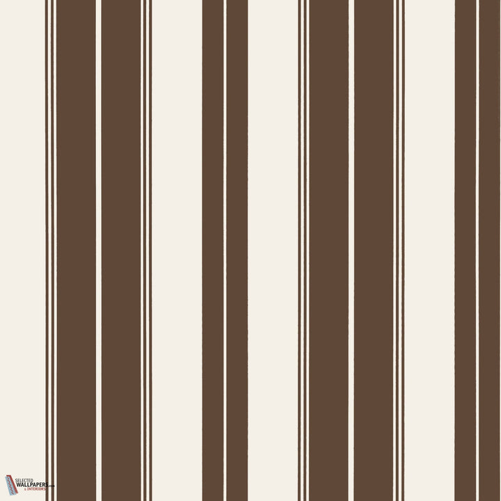 Norfolk Stripe behang-Thibaut-wallpaper-tapete-Chocolate Brown-Rol-Selected-Wallpapers-Interiors