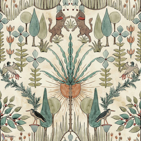 Oasis Villa behang-Coordonne-wallpaper-tapete-Emerald-Rol-Selected-Wallpapers-Interiors