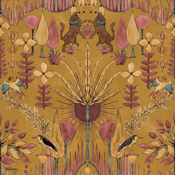 Oasis Villa behang-Coordonne-wallpaper-tapete-Curry-Rol-Selected-Wallpapers-Interiors