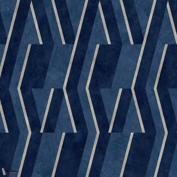 Parallels behang-Coordonne-wallpaper-tapete-Ultramarine-Non Woven-Selected-Wallpapers-Interiors