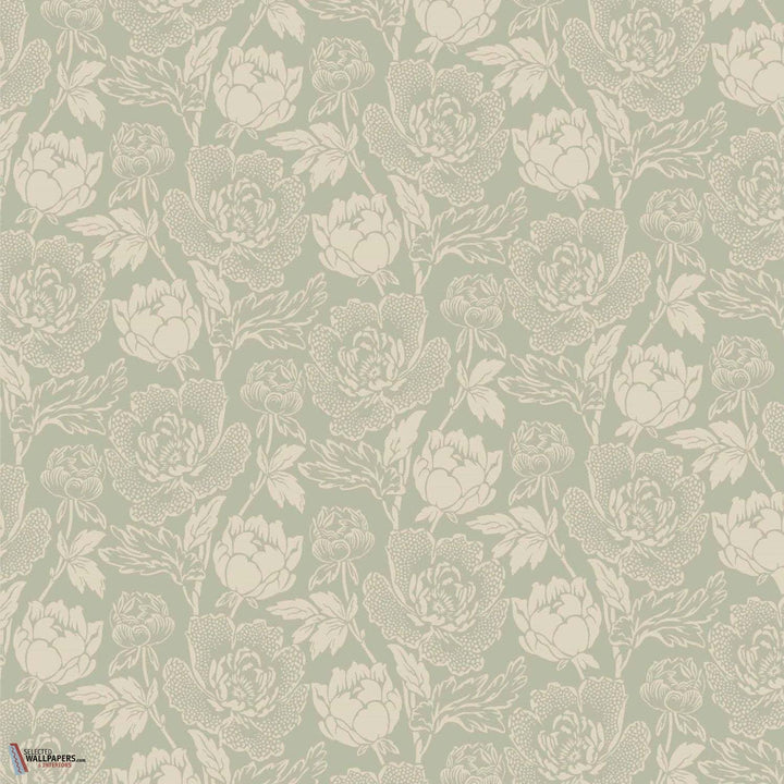 Peony-Behang-Tapete-Farrow & Ball-Vert de Terre-Rol-BP2313-Selected Wallpapers