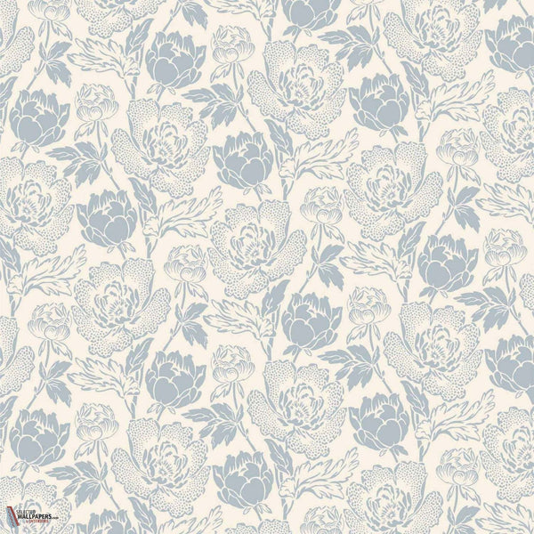 Peony-Behang-Tapete-Farrow & Ball-Lulworth Blue-Rol-BP2317-Selected Wallpapers